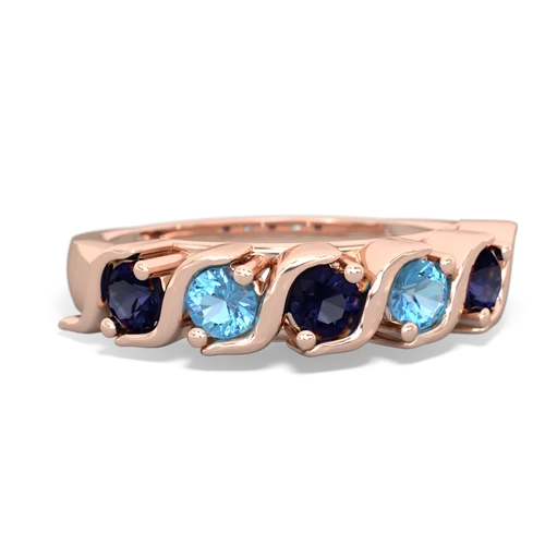 sapphire-blue topaz timeless ring