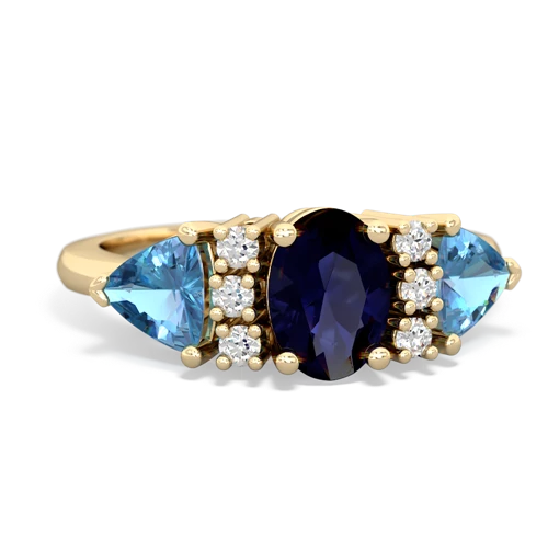 sapphire-blue topaz timeless ring