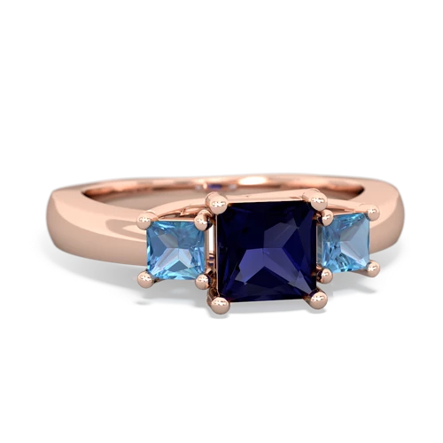 sapphire-blue topaz timeless ring