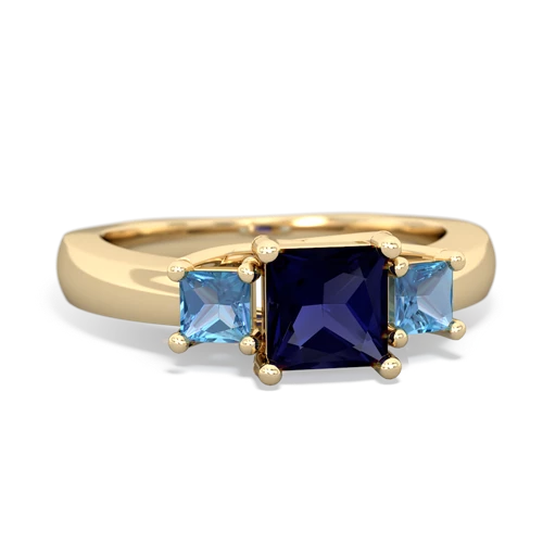 sapphire-blue topaz timeless ring