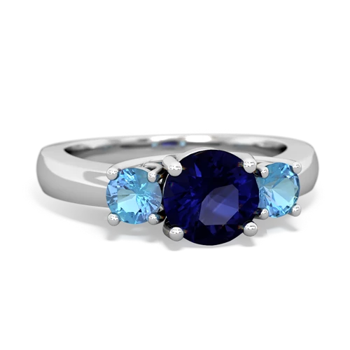 sapphire-blue topaz timeless ring