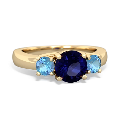 sapphire-blue topaz timeless ring