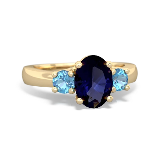 sapphire-blue topaz timeless ring