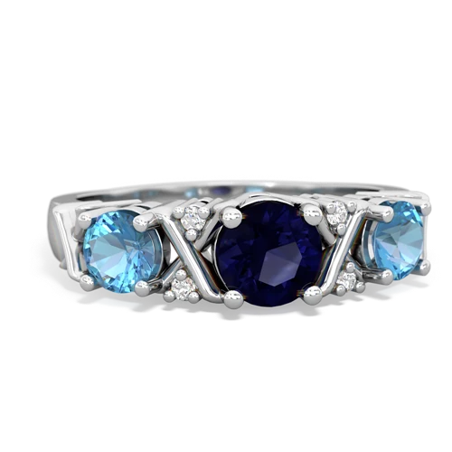 sapphire-blue topaz timeless ring