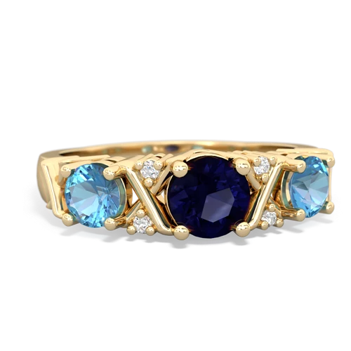 sapphire-blue topaz timeless ring