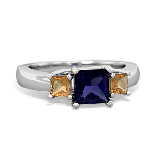 sapphire-citrine timeless ring