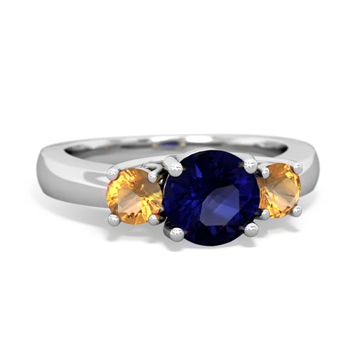 sapphire-citrine timeless ring