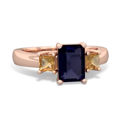 sapphire-citrine timeless ring