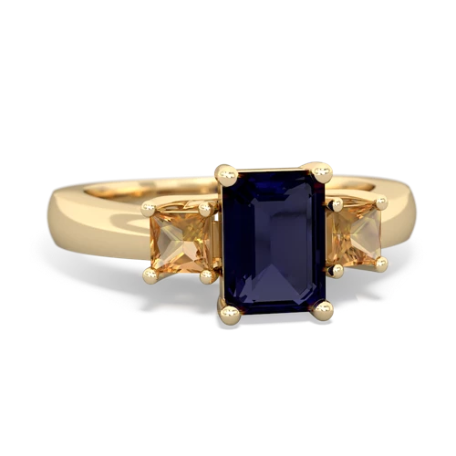 sapphire-citrine timeless ring