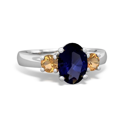 sapphire-citrine timeless ring