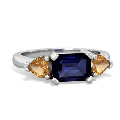 sapphire-citrine timeless ring