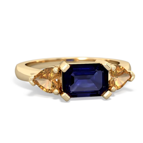 sapphire-citrine timeless ring