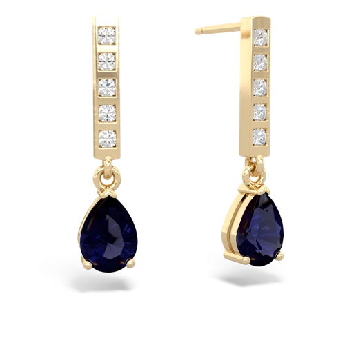 Sapphire Drop Genuine Sapphire earrings Earrings