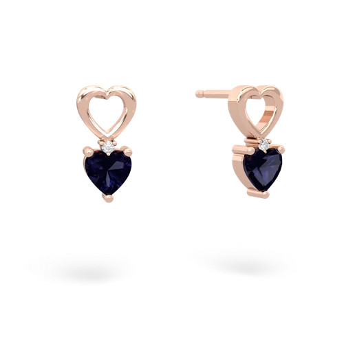 Sapphire Hearts and Hearts Genuine Sapphire earrings Earrings