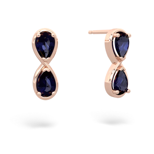 sapphire infinity earrings