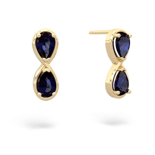 sapphire infinity earrings