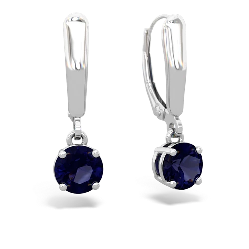 sapphire lever-back earrings