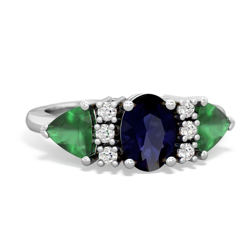 sapphire-emerald timeless ring