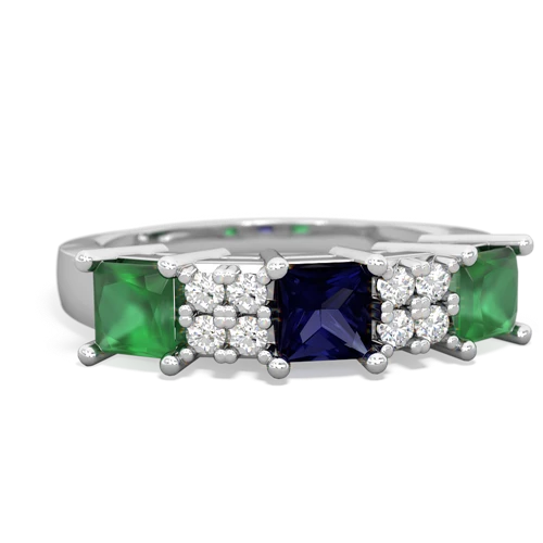 sapphire-emerald timeless ring