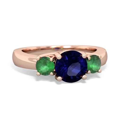 sapphire-emerald timeless ring