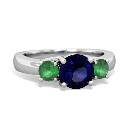 sapphire-emerald timeless ring