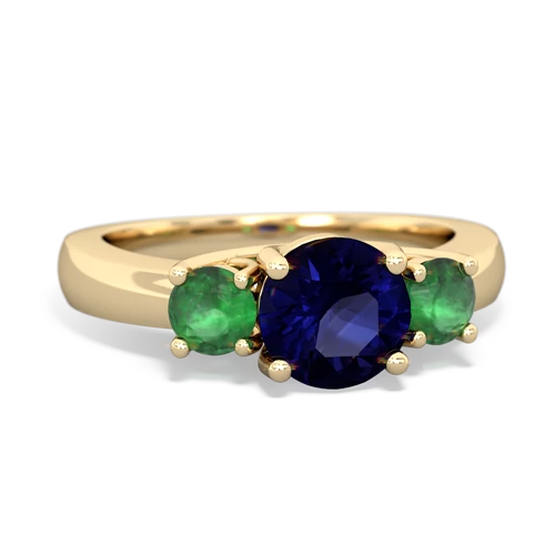 sapphire-emerald timeless ring