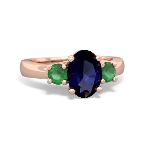 sapphire-emerald timeless ring