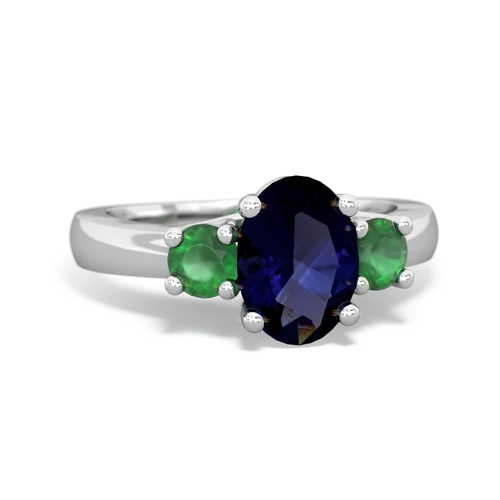 sapphire-emerald timeless ring