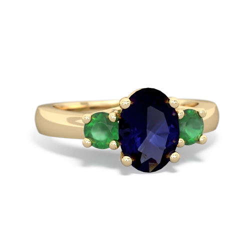 sapphire-emerald timeless ring