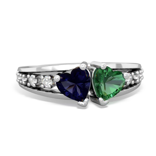 sapphire-lab emerald modern ring