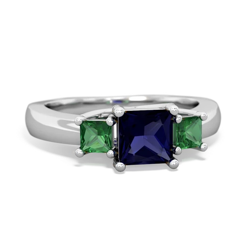 sapphire-lab emerald timeless ring