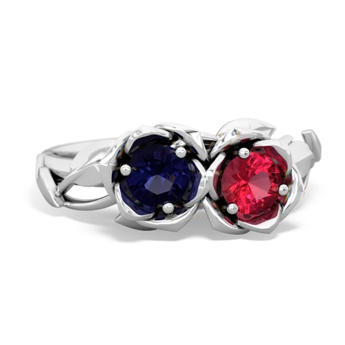 sapphire-lab ruby roses ring