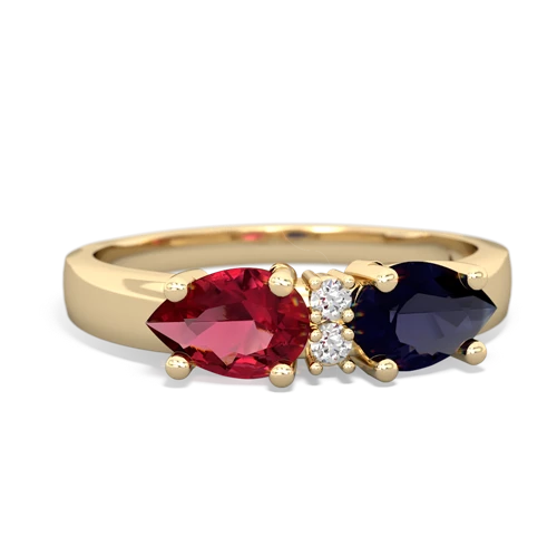 sapphire-lab ruby timeless ring