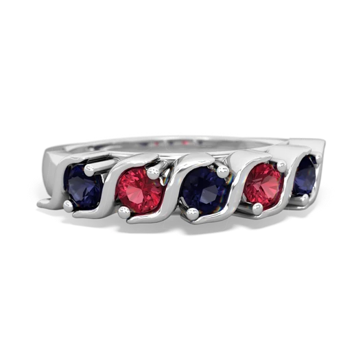 sapphire-lab ruby timeless ring