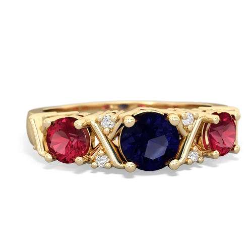 sapphire-lab ruby timeless ring