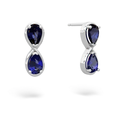 sapphire-lab sapphire infinity earrings