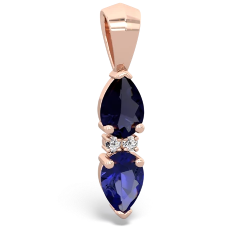 sapphire-lab sapphire bowtie pendant