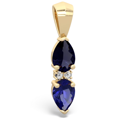 sapphire-lab sapphire bowtie pendant