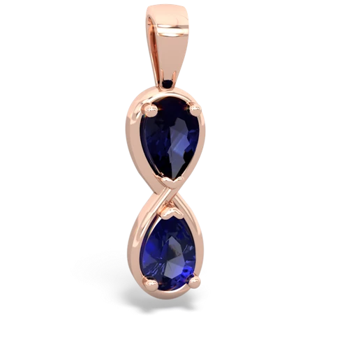 sapphire-lab sapphire infinity pendant