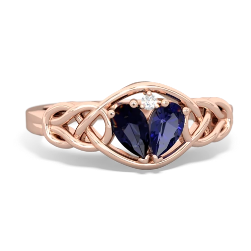 sapphire-lab sapphire celtic knot ring