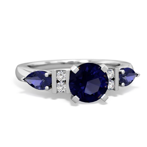 sapphire-lab sapphire engagement ring