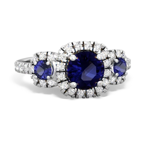 sapphire-lab sapphire three stone regal ring