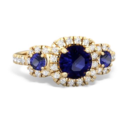 sapphire-lab sapphire three stone regal ring