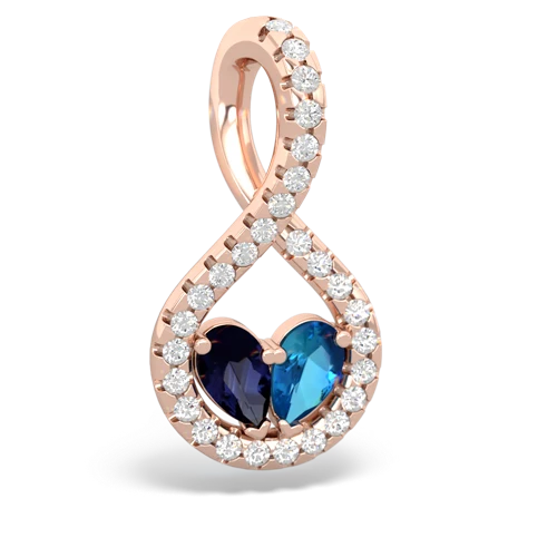 sapphire-london topaz pave twist pendant