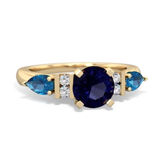 sapphire-london topaz engagement ring