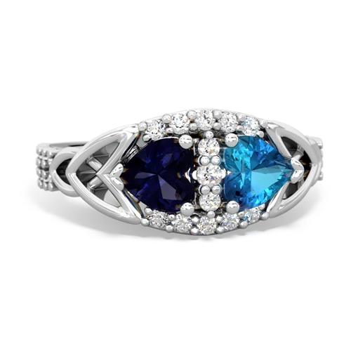 sapphire-london topaz keepsake engagement ring