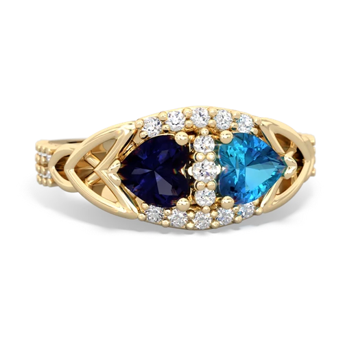 sapphire-london topaz keepsake engagement ring