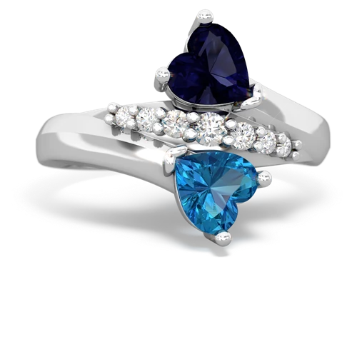 sapphire-london topaz modern ring