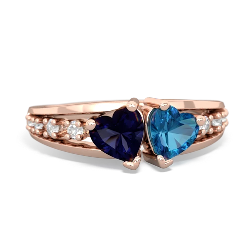 sapphire-london topaz modern ring