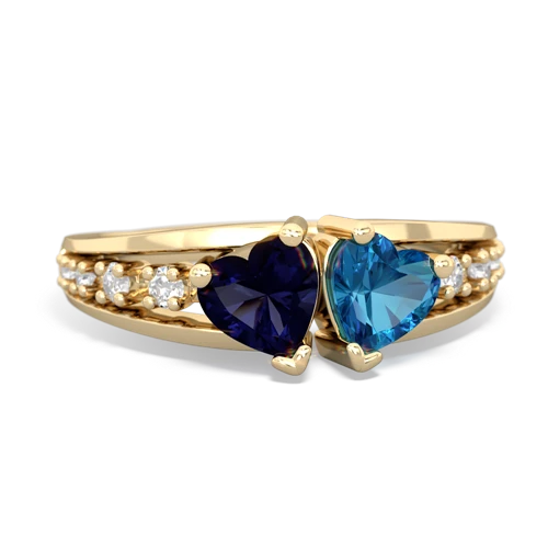 sapphire-london topaz modern ring